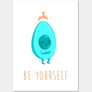 Be yourself - Avocado Posters and Art